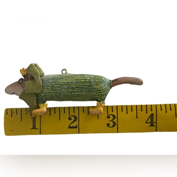 Vtg Patience Brewster Krinkles Dept 56 Mini Watermelon Halloween Ornament - Picture 10 of 13